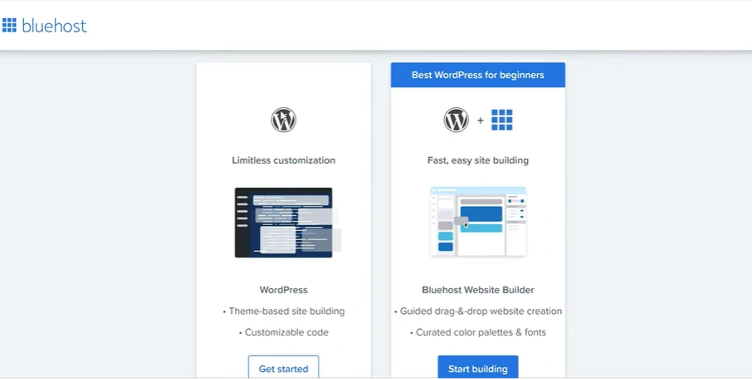 Installing WordPress Bluehost