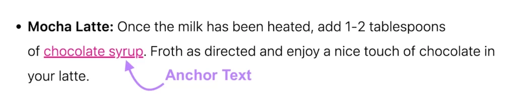 anchor text